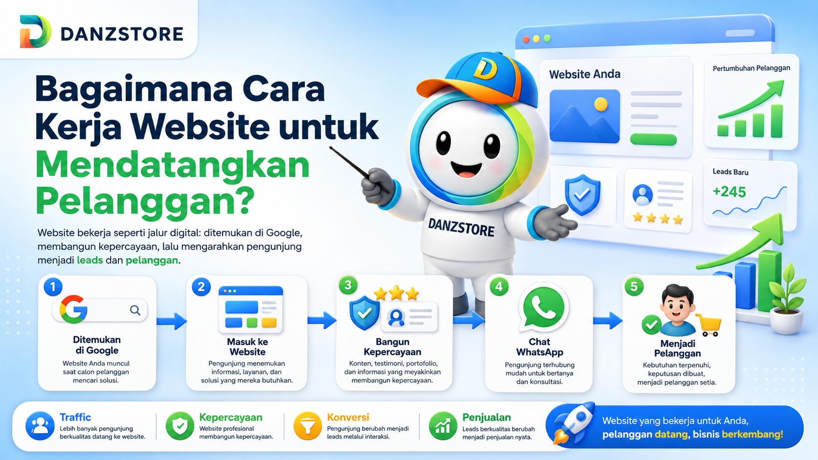 Bagaimana Cara Kerja Website untuk Mendatangkan Pelanggan?