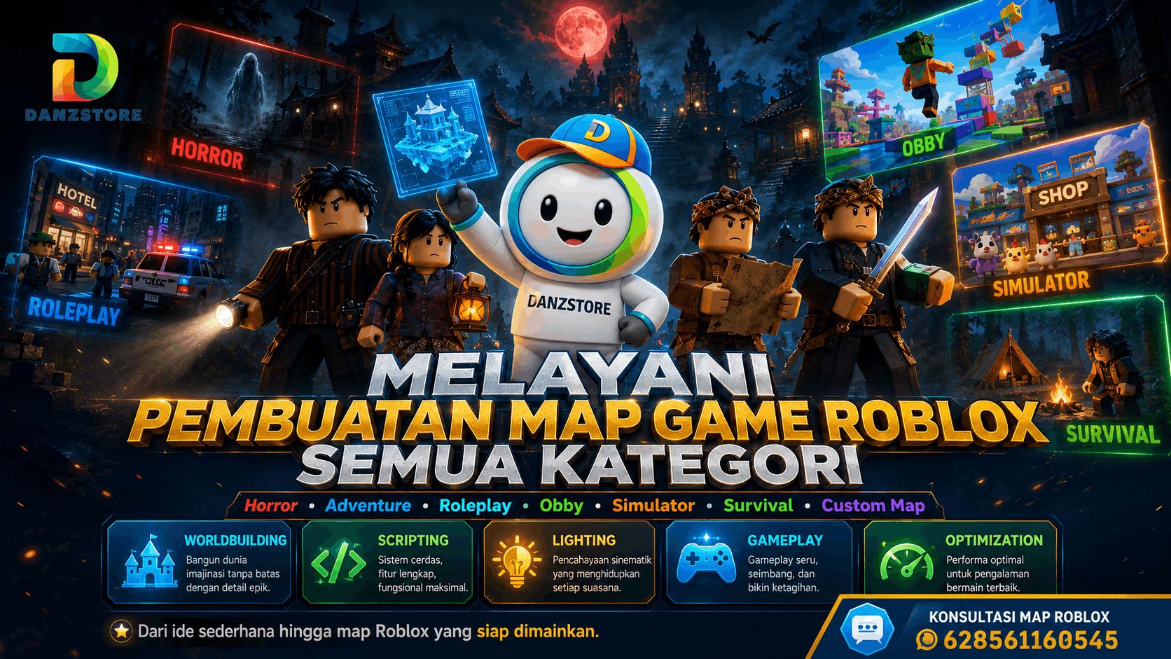 Melayani Pembuatan Map Game Roblox Semua Kategori