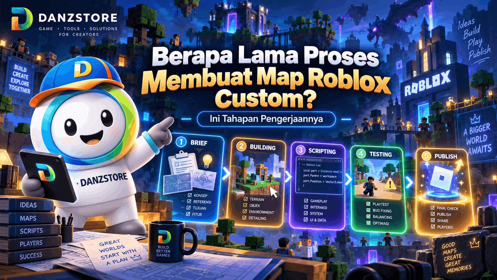 Berapa Lama Proses Membuat Map Roblox Custom? Ini Tahapan Pengerjaannya
